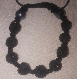 Black shamballa bracelet